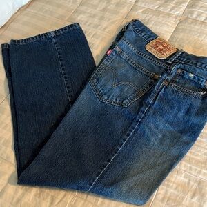 Levi's Men's Dark Blue Straight Jeans